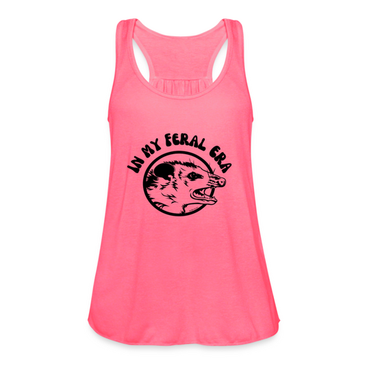 In My Feral Era - Women's Opossum Flowy Racer Back Tank Top