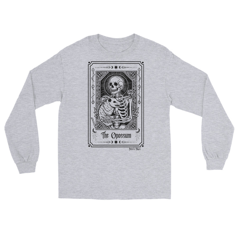 Skeleton & Opossum Tarot Unisex Long Sleeve T-Shirt (3 Colors)