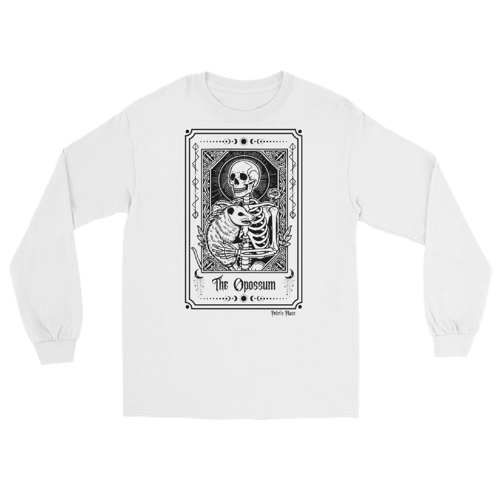 Skeleton & Opossum Tarot Unisex Long Sleeve T-Shirt (3 Colors)