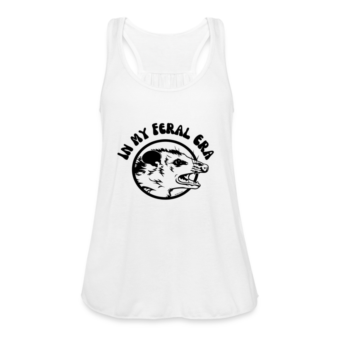 In My Feral Era - Women's Opossum Flowy Racer Back Tank Top