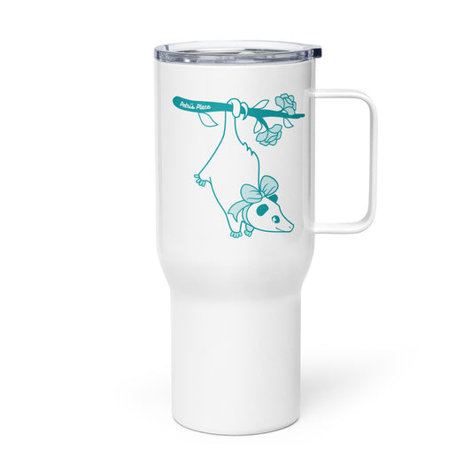 Petri's Place Logo 25oz Tumbler With Handle