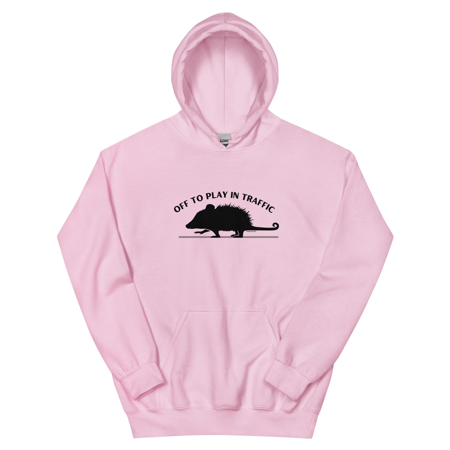 Off To Play In Traffic Opossum Unisex Hoodie (5 Colors)