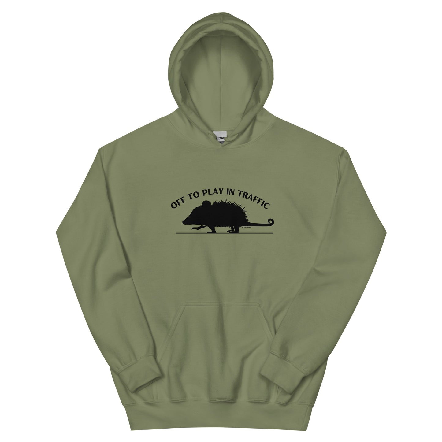 Off To Play In Traffic Opossum Unisex Hoodie (5 Colors)