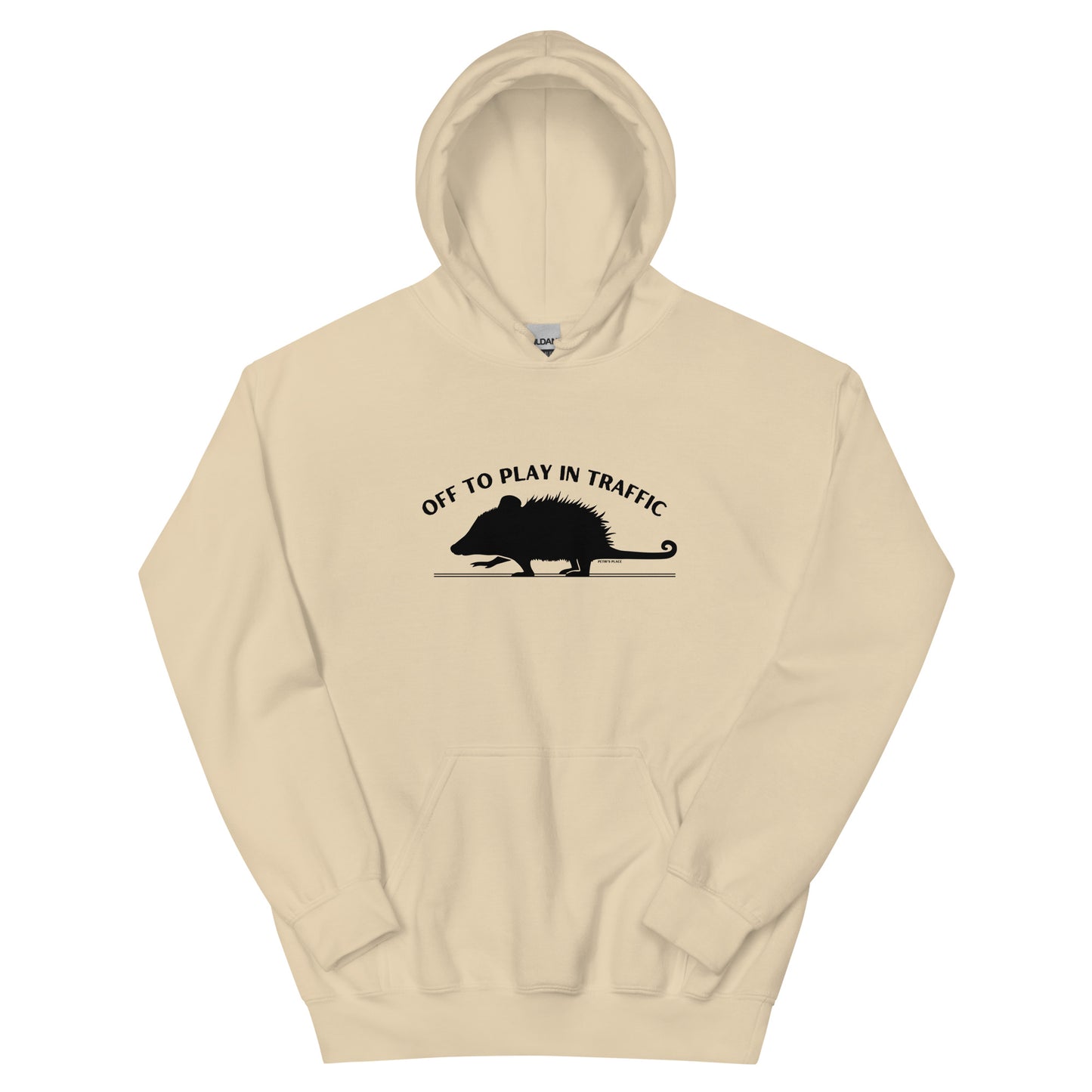 Off To Play In Traffic Opossum Unisex Hoodie (5 Colors)