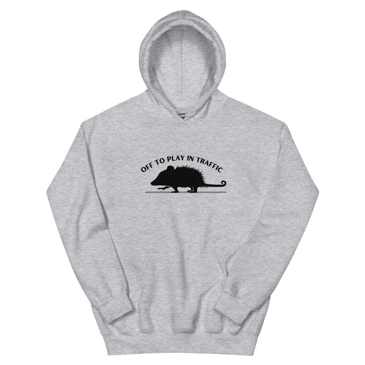 Off To Play In Traffic Opossum Unisex Hoodie (5 Colors)