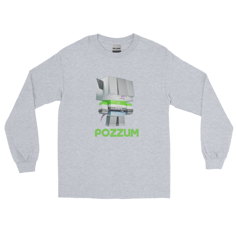 Petri's Place Moose Modifire Opossum "Pozzum" Unisex Long Sleeve Shirt (3 Colors)