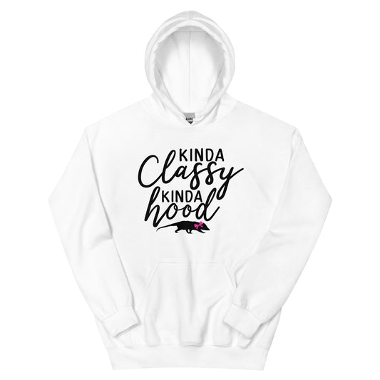 Kinda Classy Kinda Hood Unisex Hoodie (Black Font)