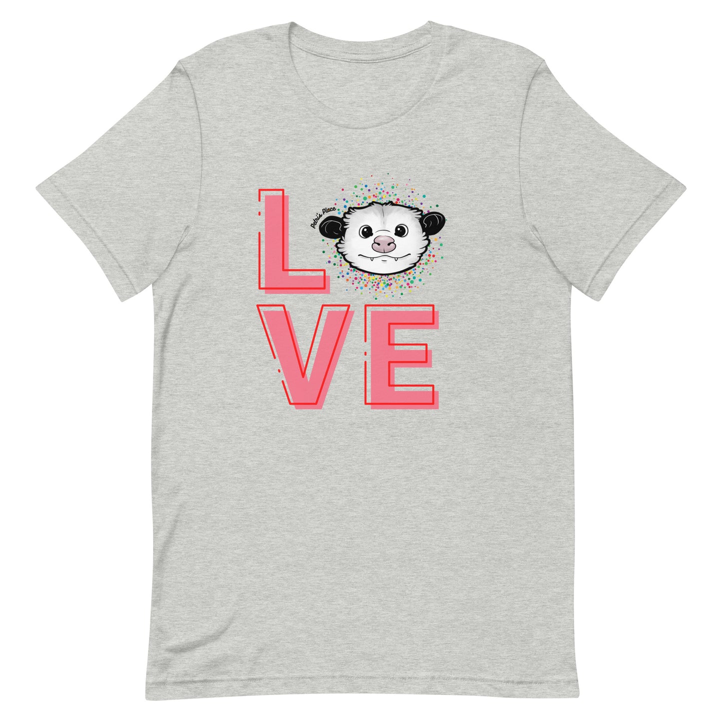 Love Unisex Petri Opossum T-shirt (3 Colors)