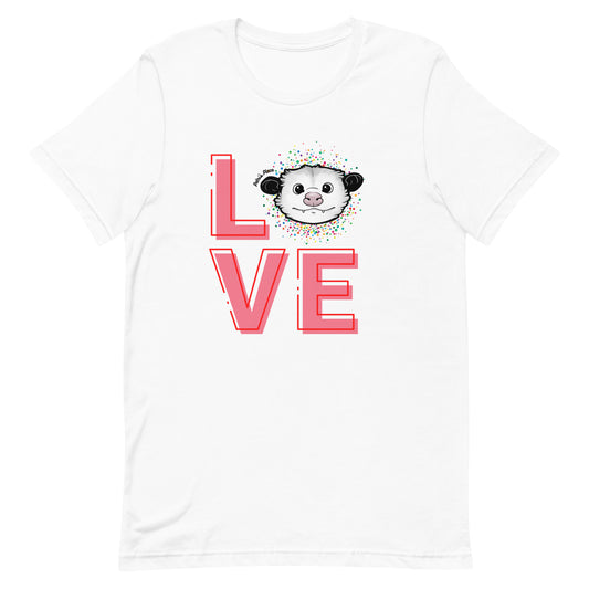 Love Unisex Petri Opossum T-shirt (3 Colors)